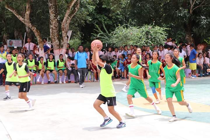 TAIS Girls team in Inter School Basket Ball tournament